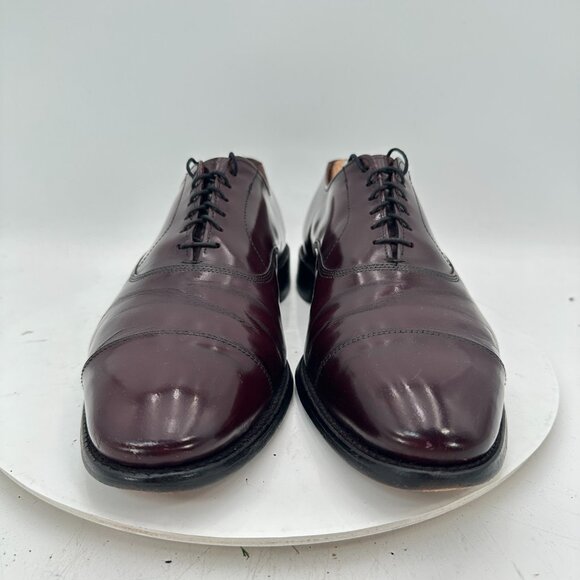 Allen Edmonds Park Avenue Men Size 9.5D Dark Brown Leather Cap Toe Oxford Shoes - Picture 3 of 12